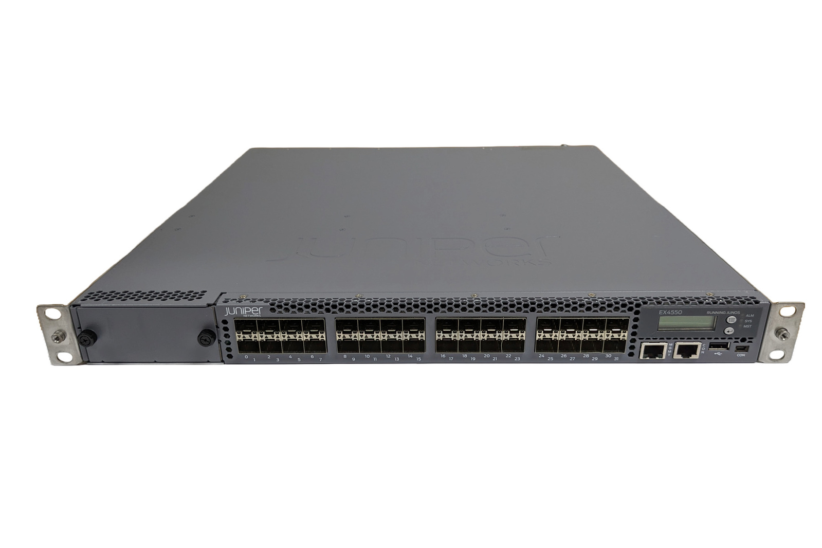 NEW JUNIPER EX4550-32F-AFO 32-PORT 1/10GBE SFP+ CONVERGED SWITCH DUAL 650  AC PS