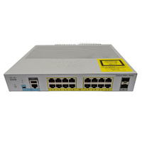 Cisco WS-C2960L-16PS-LL 16-Port PoE+ Gigabit Fanless Managed Switch