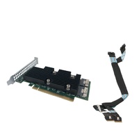 Dell R740XD NVMe PCIe Extender Card with A0 to B0 NVMe ribbon cable  