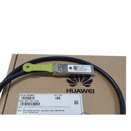 *New* Huawei QSFP+, 40G, High Speed Direct- attach Cable, 1m, QSFP+ 38M, CC8P0.254B, Used indoor