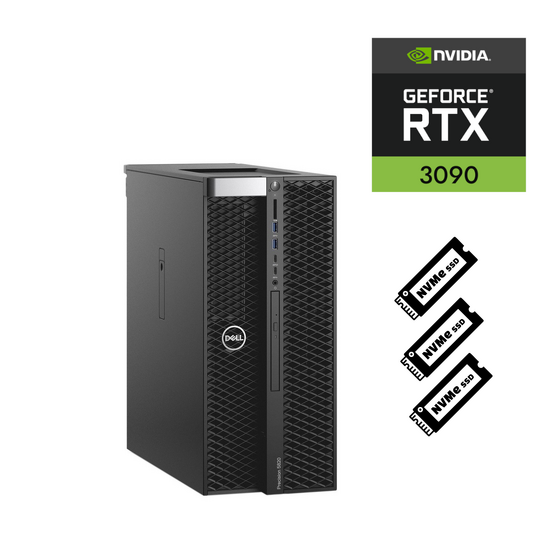 Dell Precision 5820 W-2235 6C/12T 3.8GHz 64GB Ram 1TB, 2TB NVMe RTX3090 950W W11P