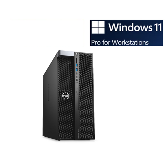 Dell Precision 7820 2x Silver 4110 8C/16T 2.1GHz 128GB Ram 512GB SSD P2200 W11P