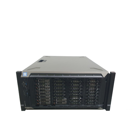 Dell PowerEdge T640 Rackmount 32SFF 2x Gold 6140 18C 2.3Ghz 128GB Ram Rails